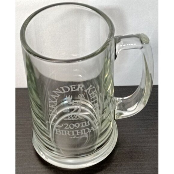 Alexander Keith's Etched Glass Stein 209th Birthday Collectors Edition Beer Mug - Picture 7 of 7